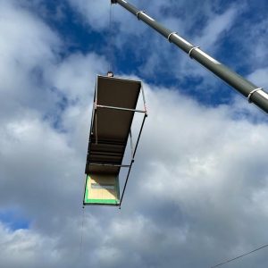 site cabin installation